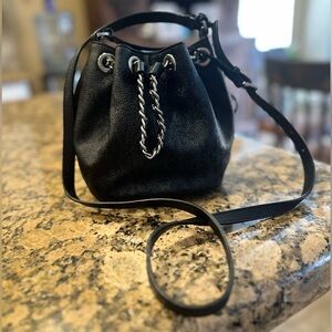 MICHAEL Michael Kors Frankie signature pebbled leather bucket bag
